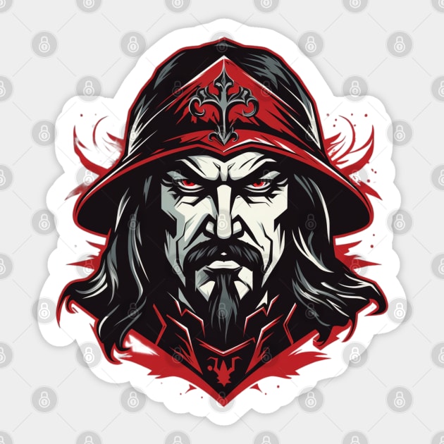 Vlad The Impaler Sticker by Nightarcade